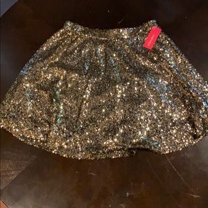 Gold Sequins Skirt size M